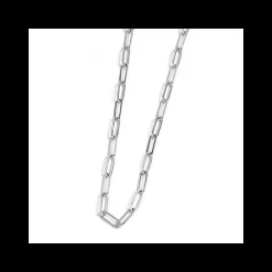 Marlù COLLANA CON CATENA A MAGLIA LARGA ACCIAIO