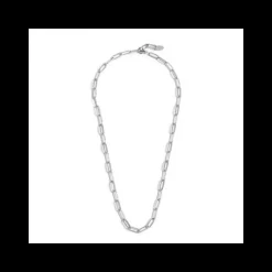 Marlù COLLANA CON CATENA A MAGLIA LARGA ACCIAIO