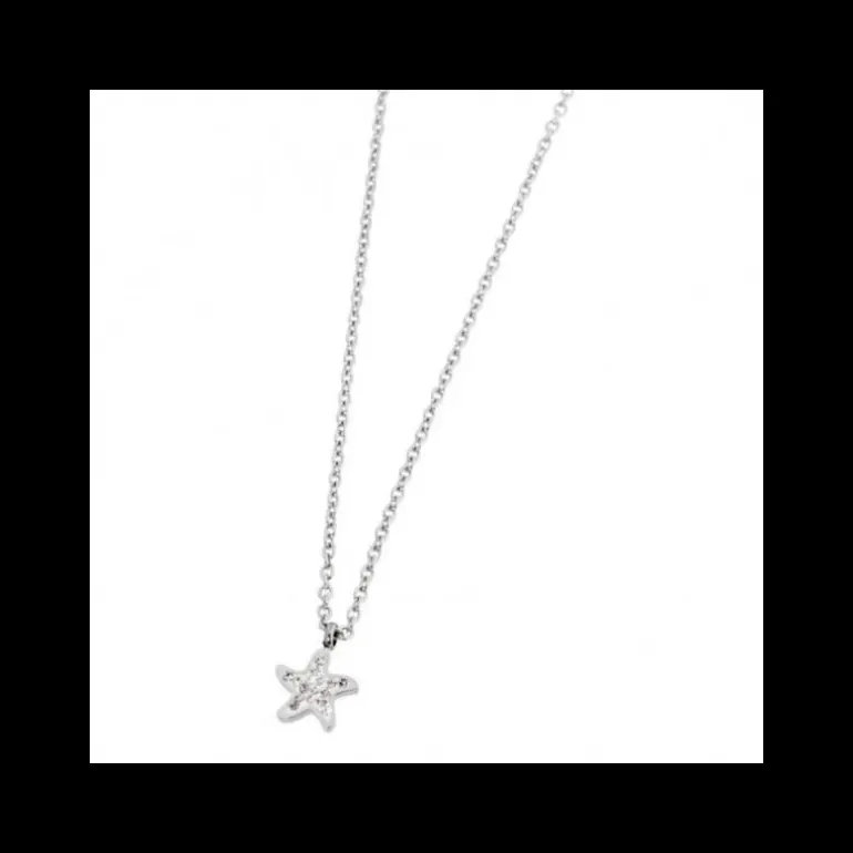 Marlù COLLANA STELLA MARINA ACCIAIO CON STRASS