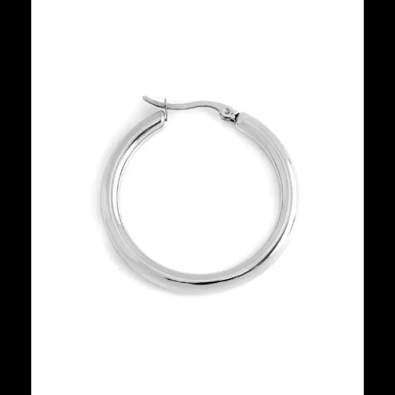 Marlù mono orecchino acciaio cerchio