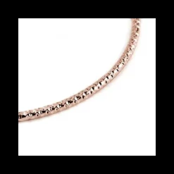 Marlù MONO ORECCHINO CERCHIO PVD ROSE' MARTELLATO DIAMETRO 4,2CM