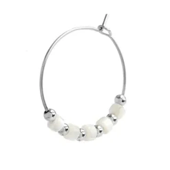 Marlù Orecchino a cerchio con pietre a rondelle