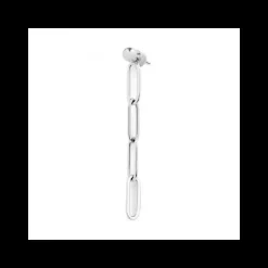 Marlù Orecchino Catena Maglia Larga Liscia Acciaio