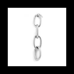 Marlù Orecchino Catena Maglia Larga Mista Acciaio