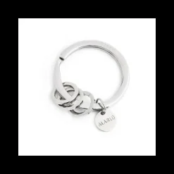 MARLU’ - PORTACHIAVI CON ANELLI PICCOLI ACCIAIO