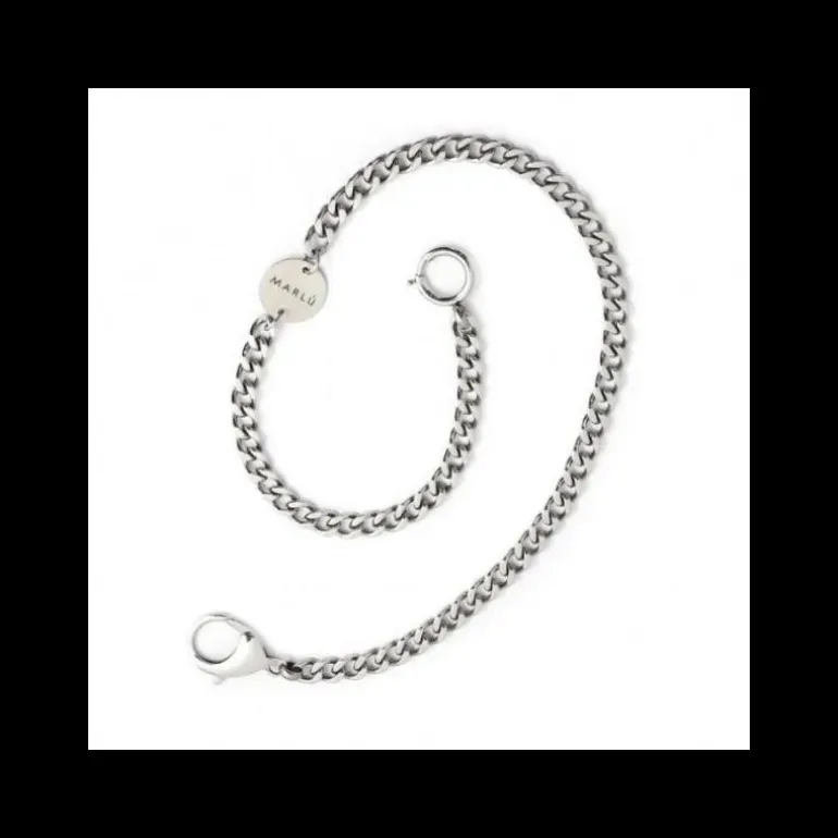 MARLU’ - PORTACHIAVI CON CATENA GRUMETTA ACCIAIO