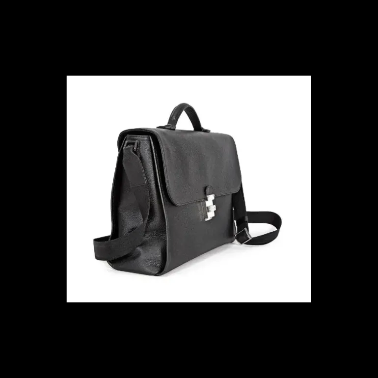 MontBlanc - Borsa con tracolla in pelle nera