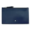 MONTBLANC - PORTAFOGLI CUSTODIA CON CERNIERA PORTACARTE MEISTERSTÜCK VITELLO COLOR BLU