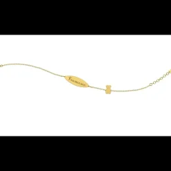 Nanan Bracciale con Targhetta - Orsetto Oro
