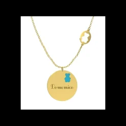 Nanan Collana con Pendente con Orsetto Azzurro