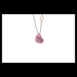 Nanãn Collana con Ciondolo cuore rosa