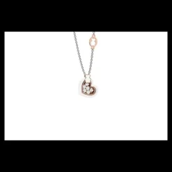 Nanãn Collana con Ciondolo cuore bianco