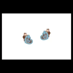 Nanàn Orecchini cuore azzurro