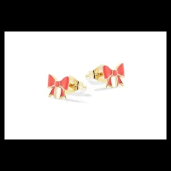 Nanàn Orecchini Fiocchetti Rossi Argento