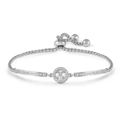 NOMINATION - BRACCIALE ROYALDREAM CERCHIO CON CRISTALLI BIANCHI E ZIRCONI