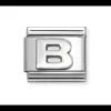NOMINATION - LINK COMPOSABLE CLASSIC LETTERA B IN ARGENTO