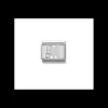 NOMINATION - LINK COMPOSABLE CLASSIC IN ARGENTO LETTERA M