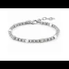 NOMINATION - BRACCIALE INSTINCTSTYLE IN ACCIAIO CON PIETRE DURE BIANCO