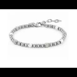 NOMINATION - BRACCIALE INSTINCTSTYLE IN ACCIAIO CON PIETRE DURE BIANCO