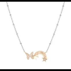 NOMINATION - COLLANA HAPPYWORLD ARCOBALENO E FARFALLA