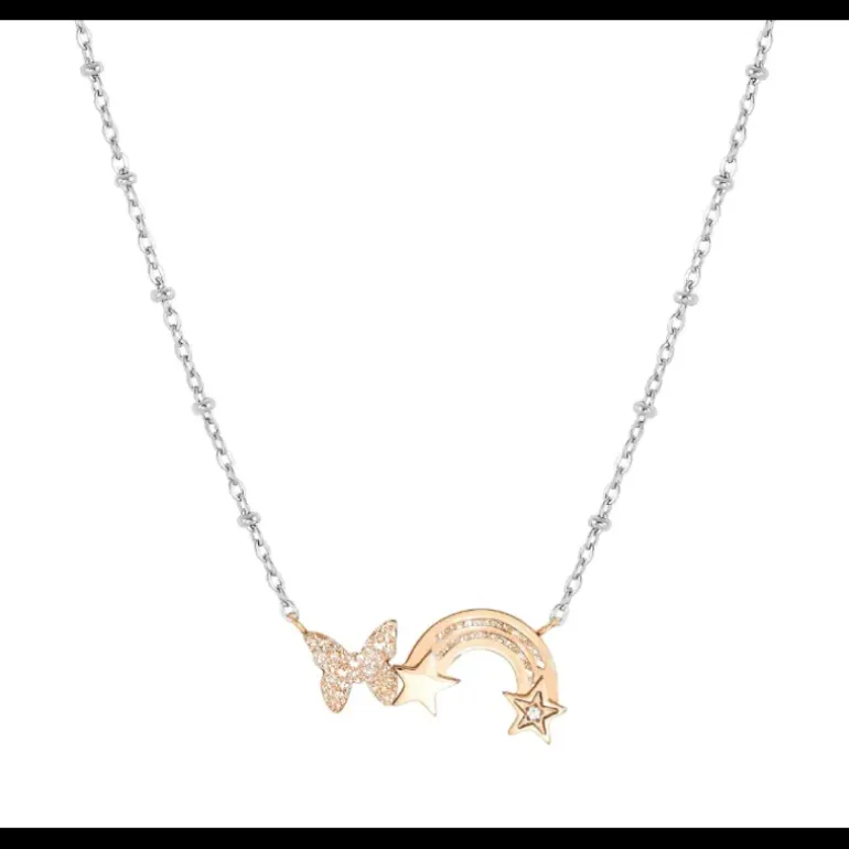 NOMINATION - COLLANA HAPPYWORLD ARCOBALENO E FARFALLA