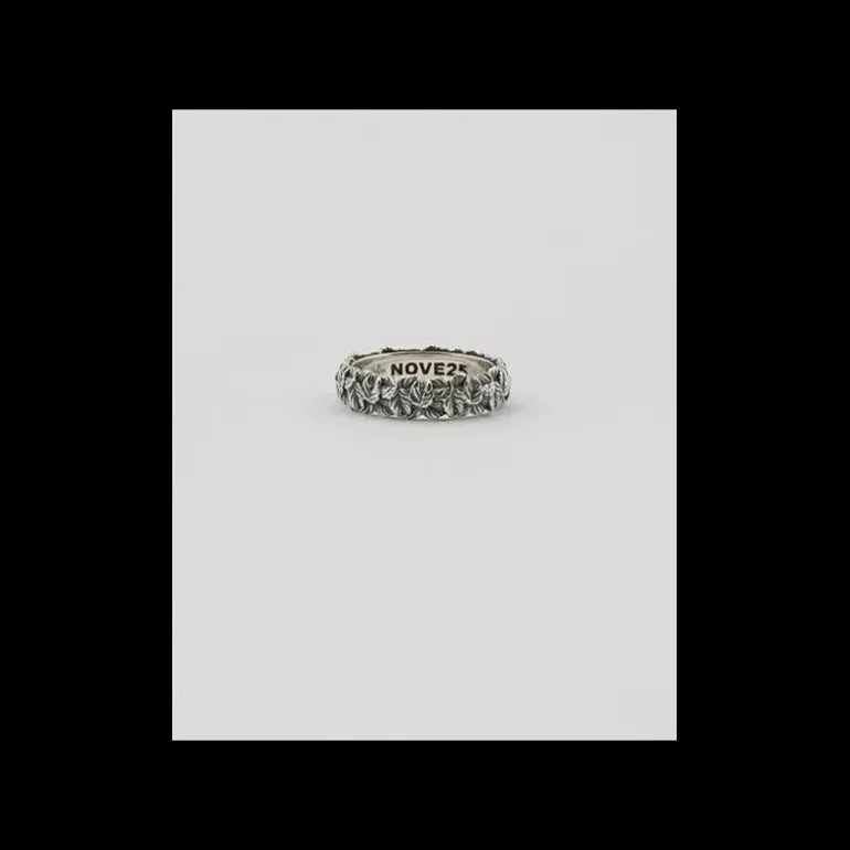 NOVE25 - ANELLO FEDE FOGLIE
