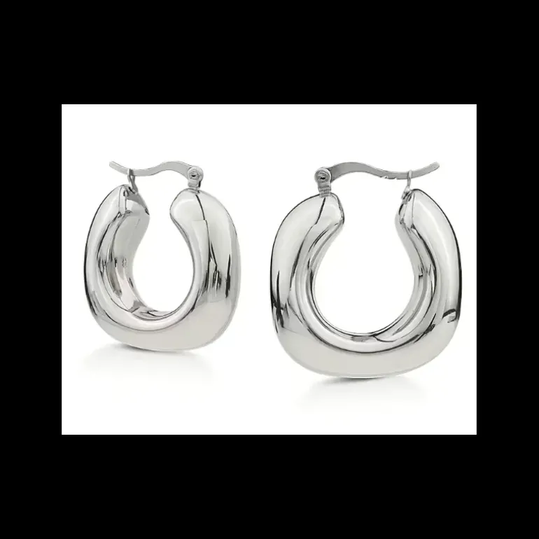 Ops Object - Orecchini a cerchio squared FANCY