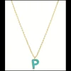 Ops Object - Collana COLOR LETTER P con smalto colorato