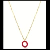 Ops Object - Collana COLOR LETTER O con smalto colorato