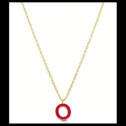 Ops Object - Collana COLOR LETTER O con smalto colorato