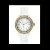 Ops Object - Orologio BRILLIANT con cinturino in silicone bianco