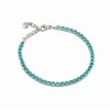 Ops Objects - bracciale tennis con pietre verde acqua GLIMMER