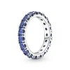 PANDORA - Anello eternity Sentiero luminoso blue