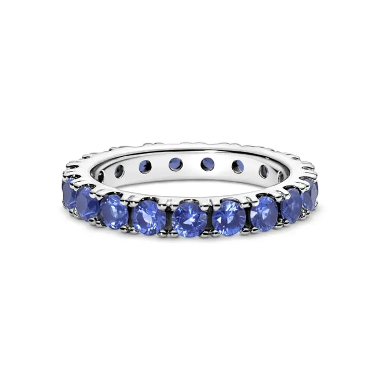 PANDORA - Anello eternity Sentiero luminoso blue