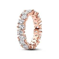 Pandora - Anello Fascia Gocce Asimmetriche