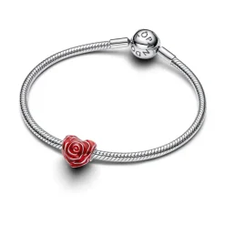 Pandora Charm Cuore di Rosa Rossa