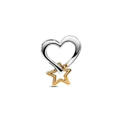 Pandora Charm Openwork Cuore e Stella "My Lucky Star"