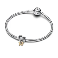Pandora Charm Openwork Cuore e Stella "My Lucky Star"
