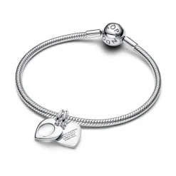 Pandora Charm Pendente Cuore con Lente di Ingrandimento da incidere