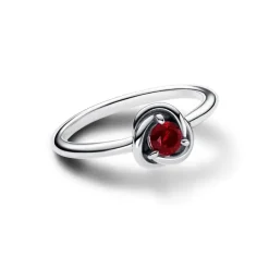 Pandora - Anello Cerchio Eterno Rosso Scuro Gennaio