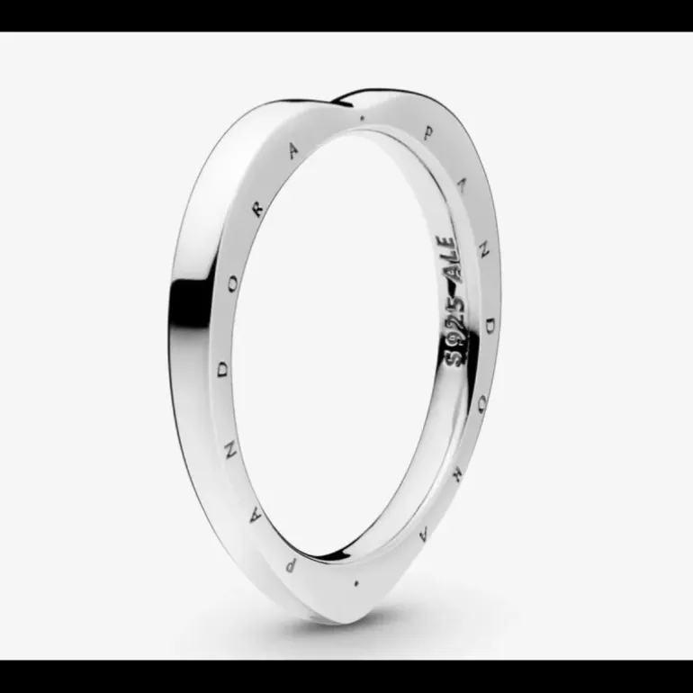 Pandora - ANELLO CON LOGO PANDORA A FORMA DI CUORE