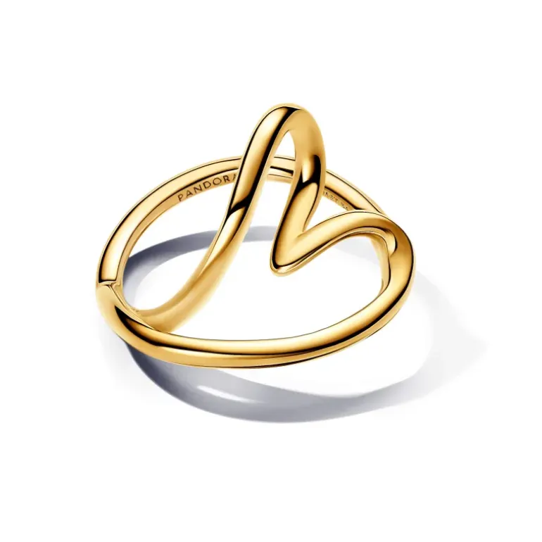 Pandora - Anello Cuore Linea Sinuosa