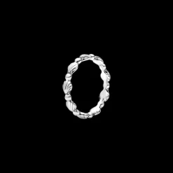 Pandora - Anello fascia con conchiglia di perline