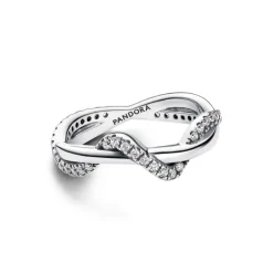 Pandora - Anello Onda Intreccio Luminoso