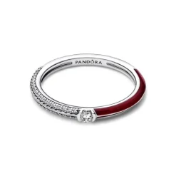 Pandora Anello Pietre Luminose & Smalto Rosso Pandora ME