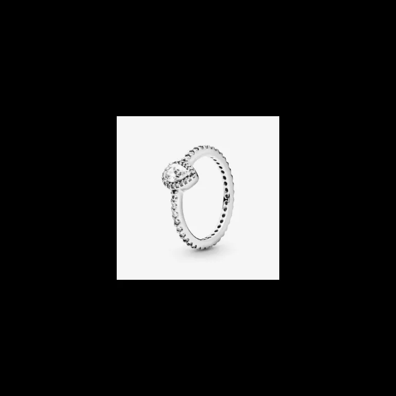 Pandora - Anello Punto Luce classico a goccia