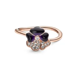 PANDORA - ANELLO VIOLA DEL PENSIERO LUMINOSA