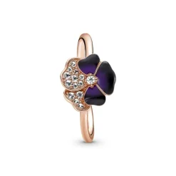 PANDORA - ANELLO VIOLA DEL PENSIERO LUMINOSA