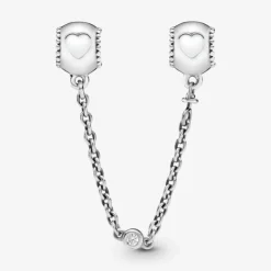 Pandora - Catena di Sicurezza Cuori in Rilievo