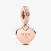 Pandora - Charm Cuore Pendente da incidere